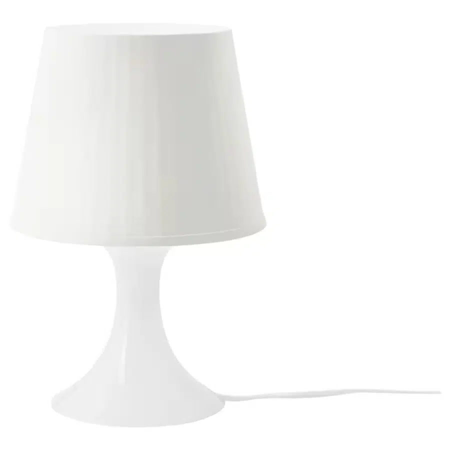 lampan-table-lamp-white__0459937_pe606395_s5_11zon.jpg آباژور رومیزی ایکیا LAMPAN سفید - Image 1